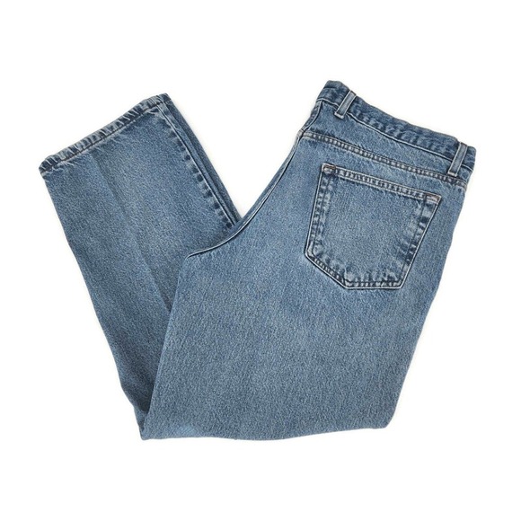 Saddlebred Mens Jeans 38x32 Blue Classic Straight Fit Distressed Denim Jeans - Picture 1 of 8